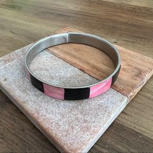 Vintage Mother of Pearl/Black Onyx Bangle